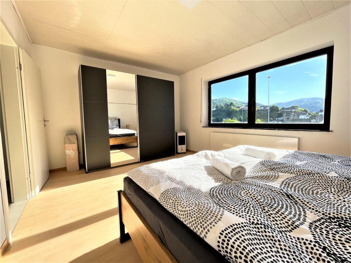 Traumaussicht Kamin Balkon Burgblick 65 Zoll Tv Netflix Sky Joyn Lindenplatz Διαμέρισμα Bullay Εξωτερικό φωτογραφία
